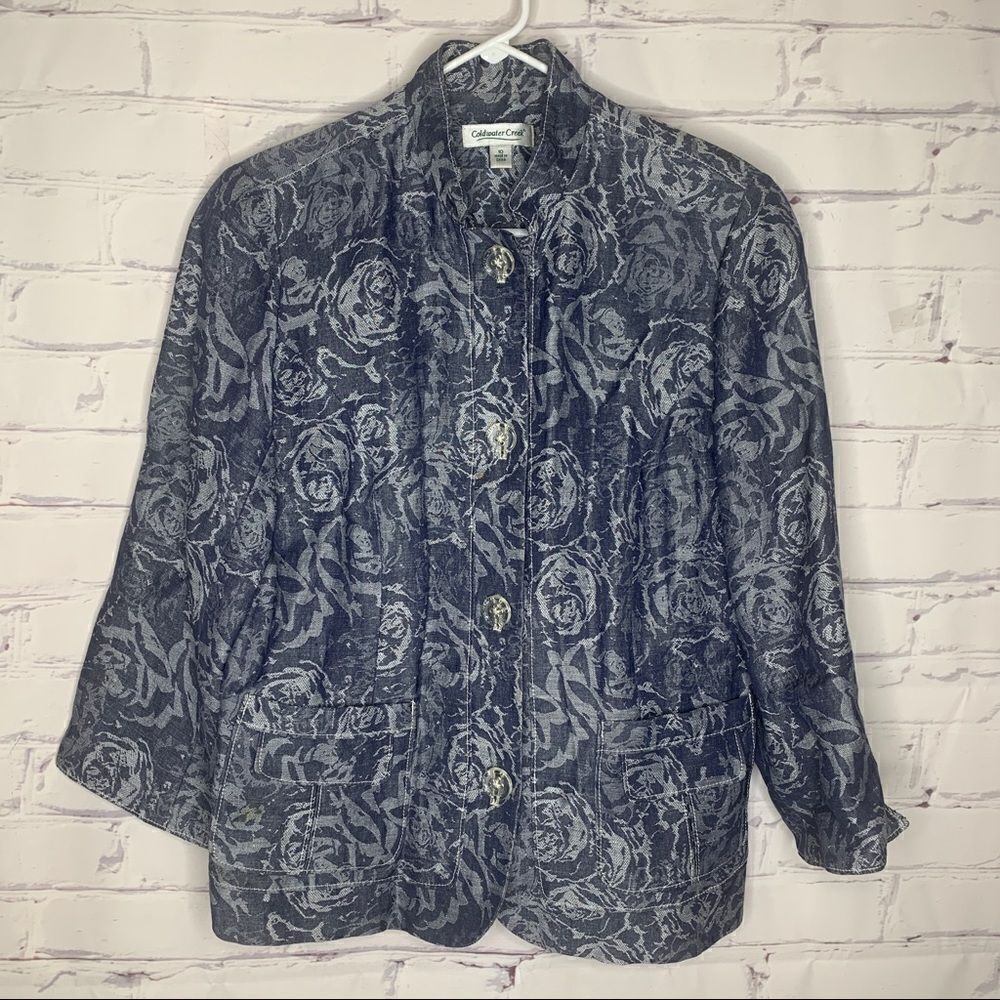Coldwater Creek size 10 blue jacket